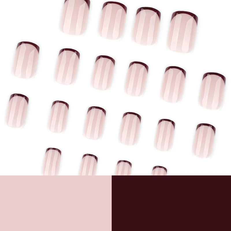 Kunstvolle Nagelgestaltung mit edlem French-Tip und Glanz Karnz