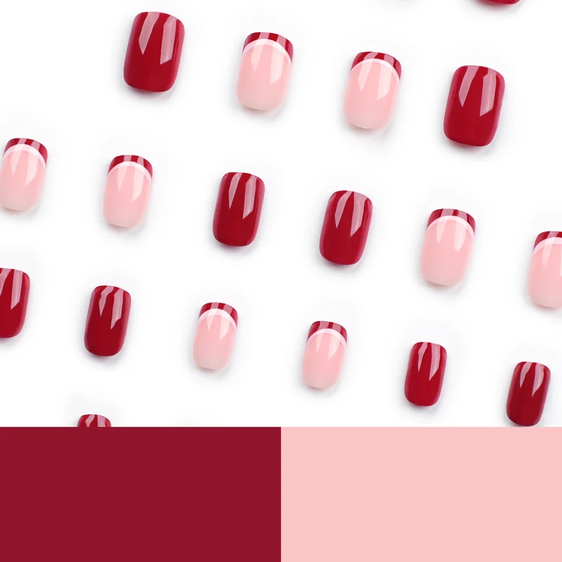 Kunstvolle Nagelgestaltung im modernen French-Tip Stil Karnz