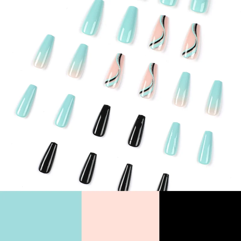 Kunstvolle Gel-Nagelverlängerungen im modernen Design Karnz