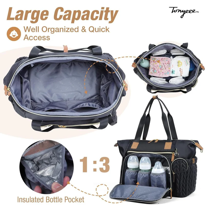 Vielseitige Mehrfach-Taschen Wickeltasche Karnz
