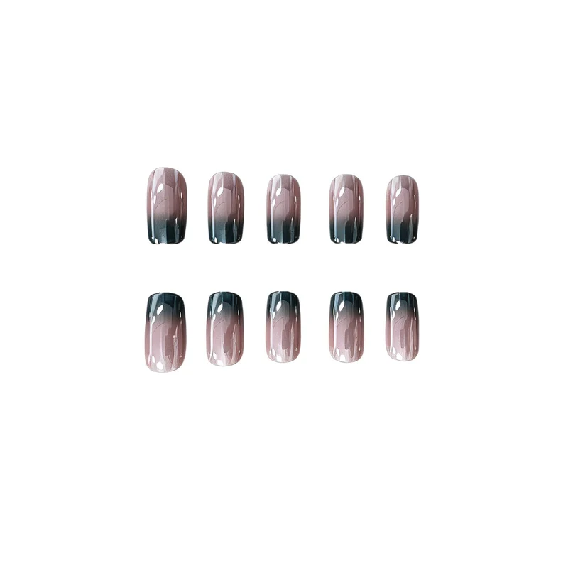 Premium Glänzende Ombre Nagelverlängerungen Karnz