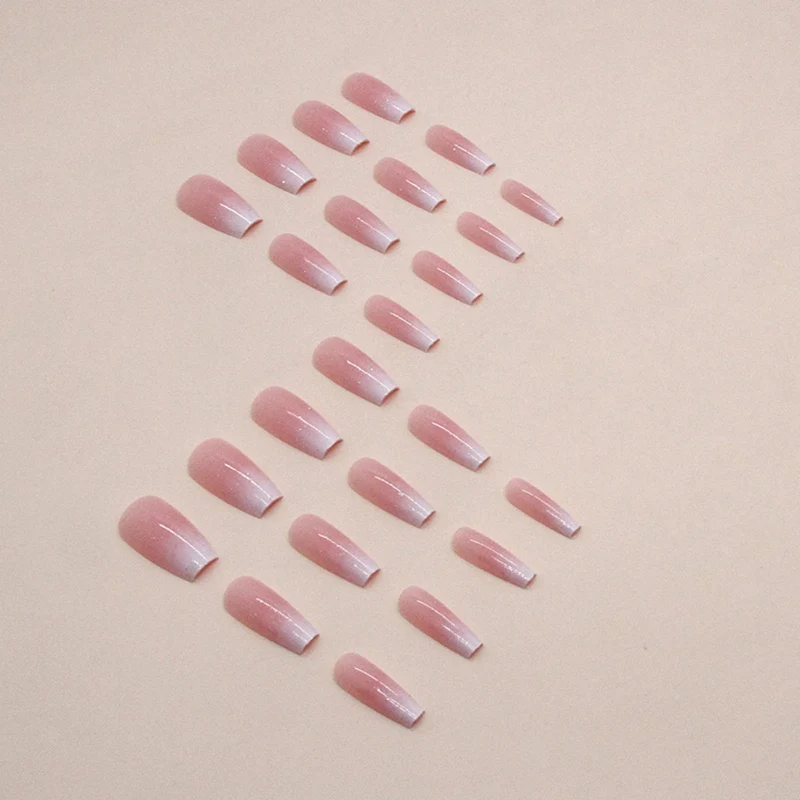 Elegante Ombre Quadrat Nagelverlängerungen Karnz