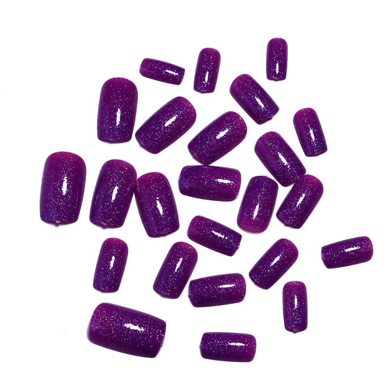 Glitzerndes Gel-Nagelset Karnz