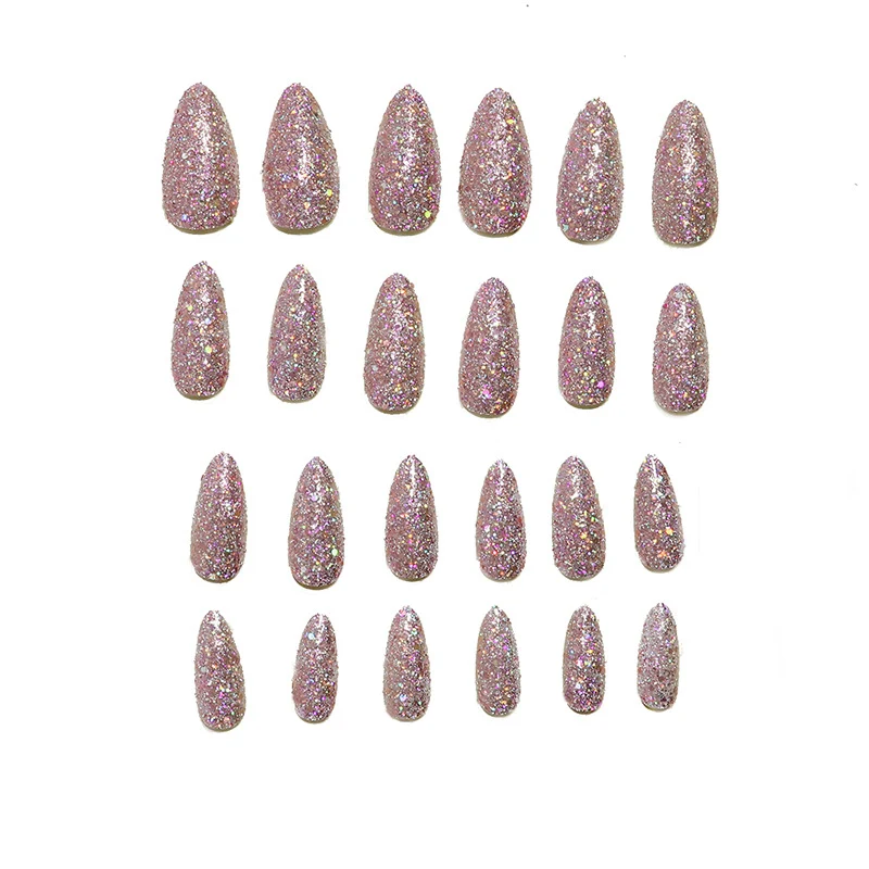 Glamouröser Glitter Press-On Nagel Set Karnz