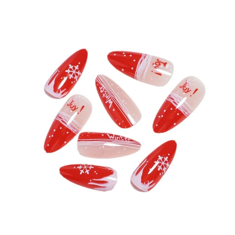 Festlich inspiriertes Press-On Nagelkunst Set Karnz
