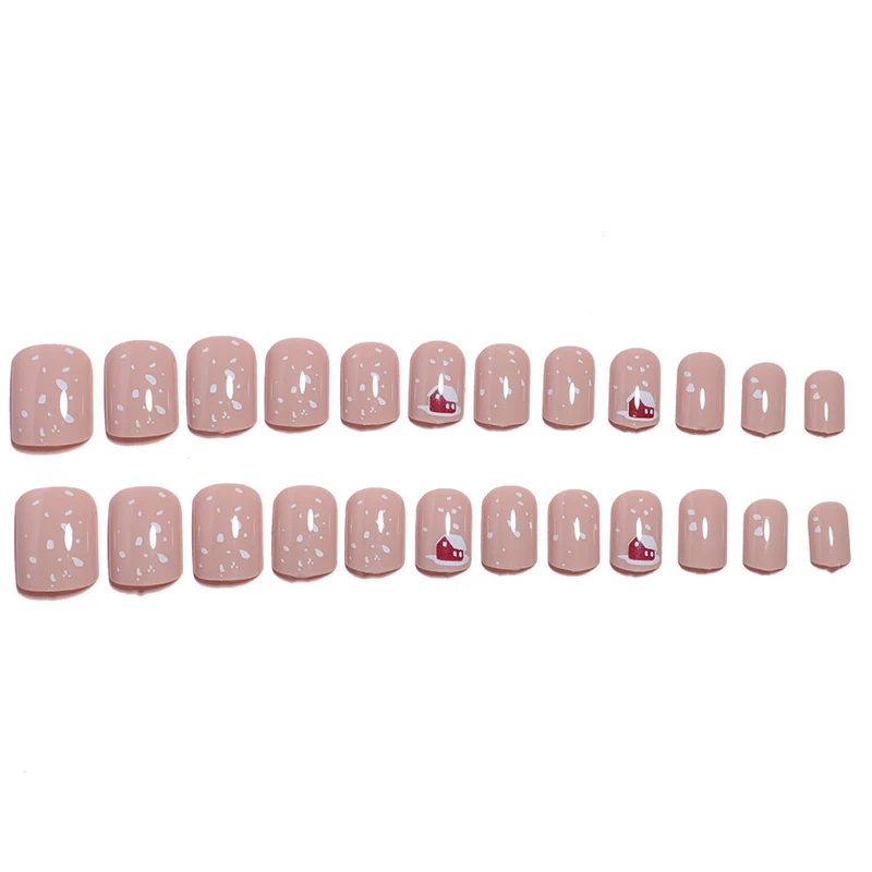 Festliche Feiertags-Themen Press-On Nagelkunst Karnz