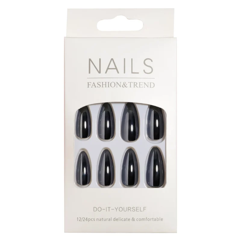 Elegantes Spiegel-Finish Press-On Nail Set Karnz