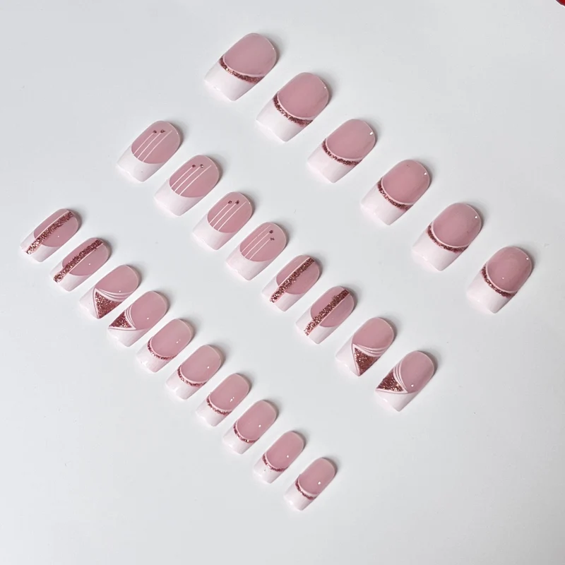 Elegante französische Tipps Gel-Nagelverlängerungen Karnz