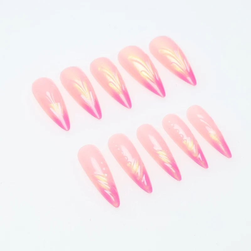 Künstlerische Stiletto-Nagelverlängerungen Karnz
