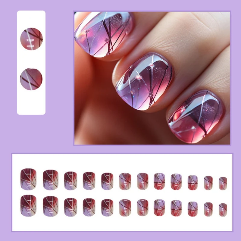 Künstlerische Ombre Nagelverlängerungen Karnz