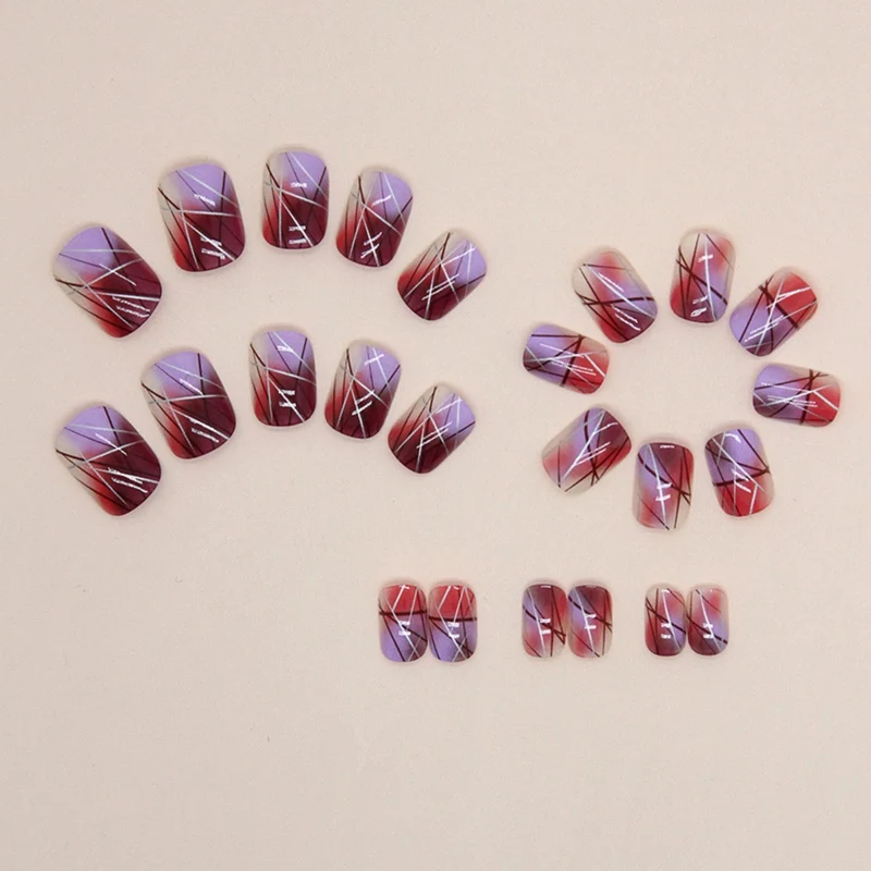 Künstlerische Ombre Nagelverlängerungen Karnz