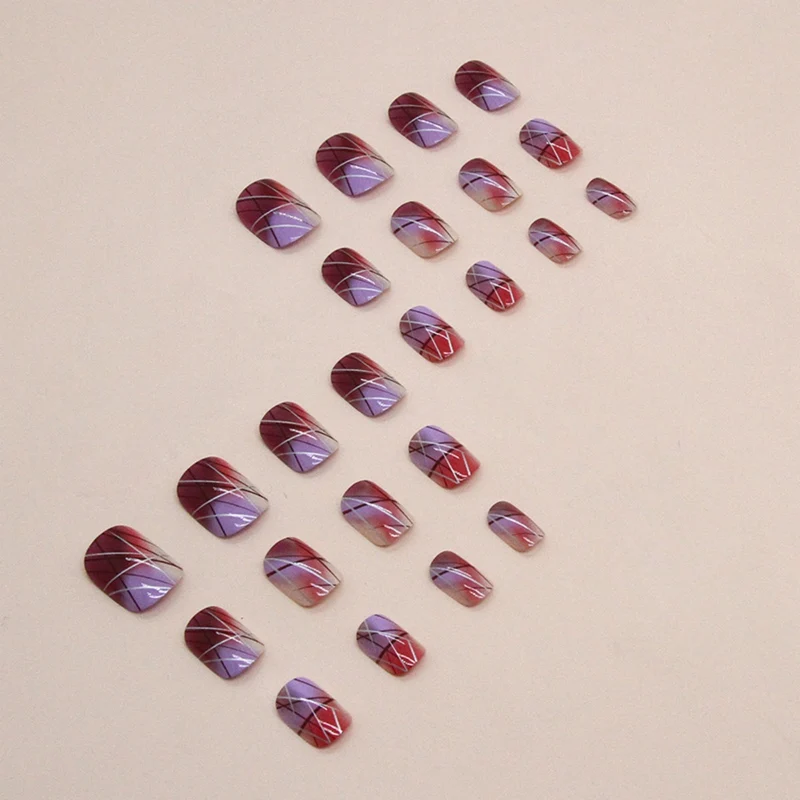 Künstlerische Ombre Nagelverlängerungen Karnz
