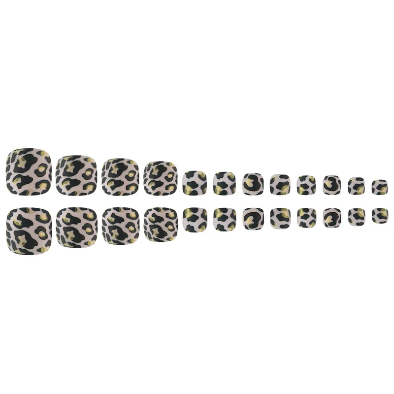 Künstlerischer Leopardenprint Zehen Nagelkunst Karnz