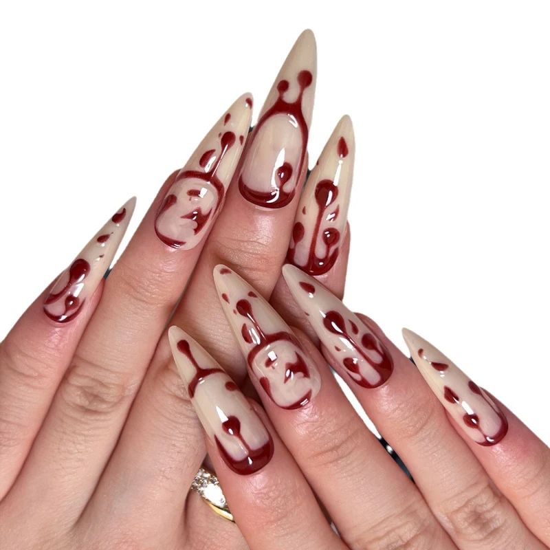 Künstlerische Halloween Themen Nagelkunst Karnz
