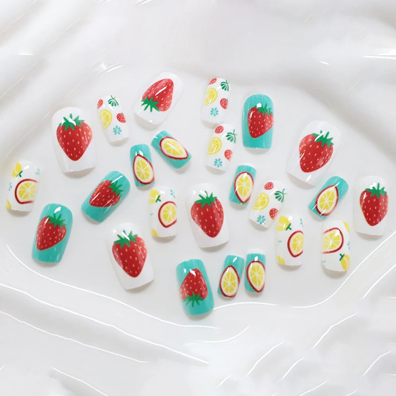 Künstlerische fruchtthematische Nagelkunst Karnz