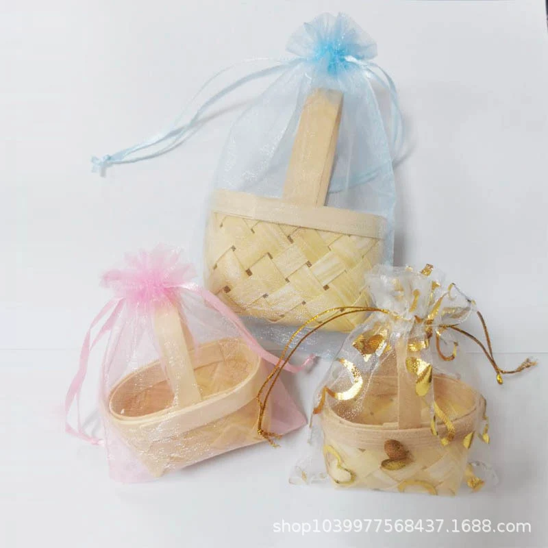 Dekorative Mini Geflochtene Geschenkkorb Karnz