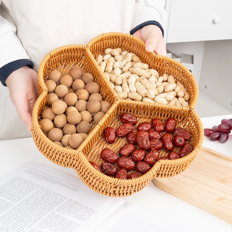 Dekoratives Korb Snack Tablett Karnz