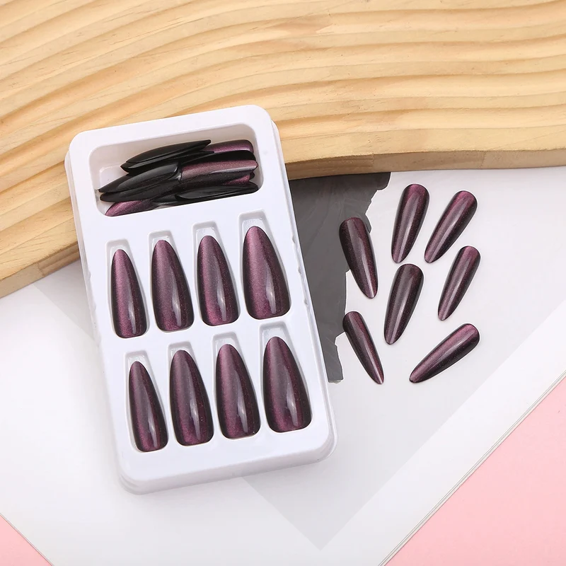 Stiletto Ombre Press-On Nägel Karnz