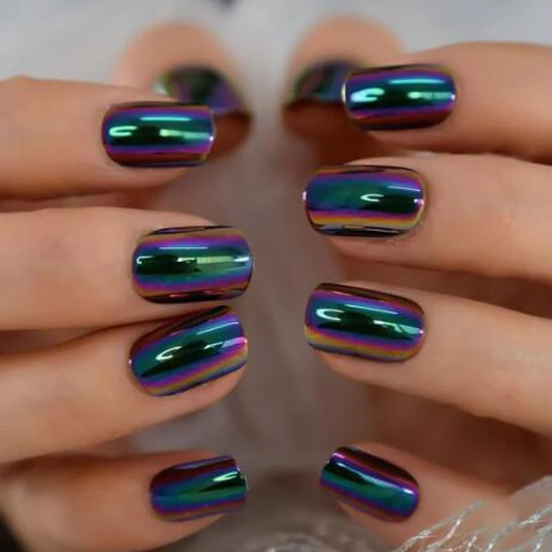 Premium Glänzende Press-On Nageltips Karnz
