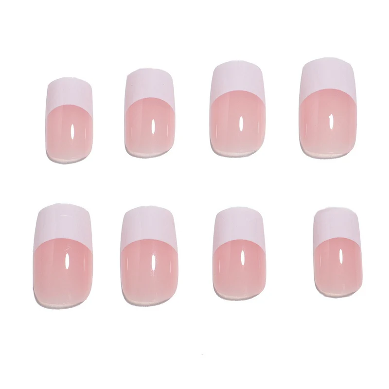 Premium French Tip Press-On Nägel Karnz