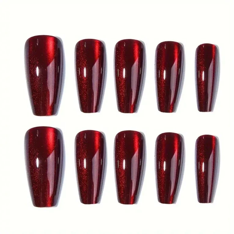 Premium Detaillierte Press-On Nagelkunst Karnz