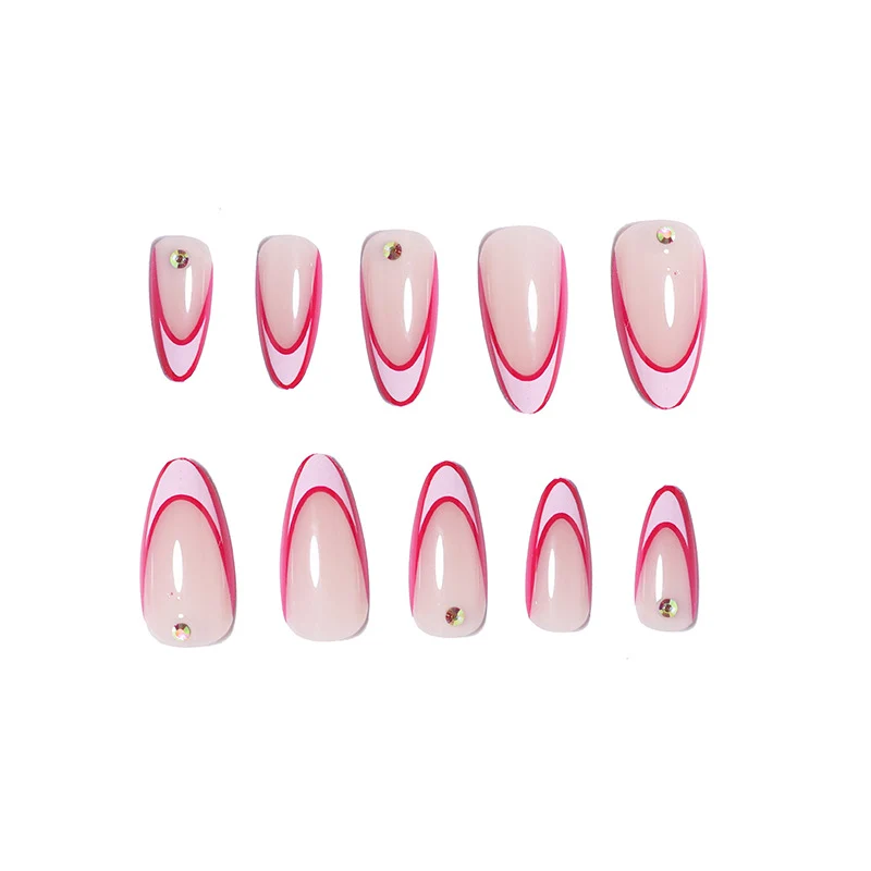 Künstlerische Stiletto Nagelkunst Verlängerungen Karnz