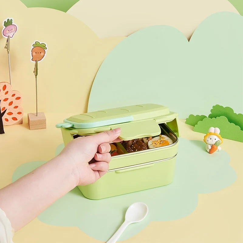 Mehrschichtige Bento-Lebensmittel Aufbewahrungsbox