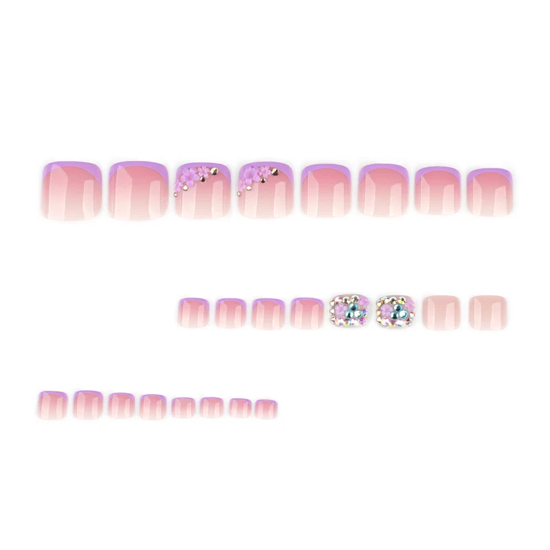 Kunstvolle Fußnagelgestaltung mit elegantem Glitzerakzent Karnz