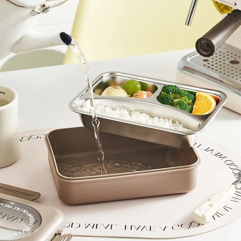 Multi-Compartment Edelstahl-Mahlzeitenvorbereitungsbehälter