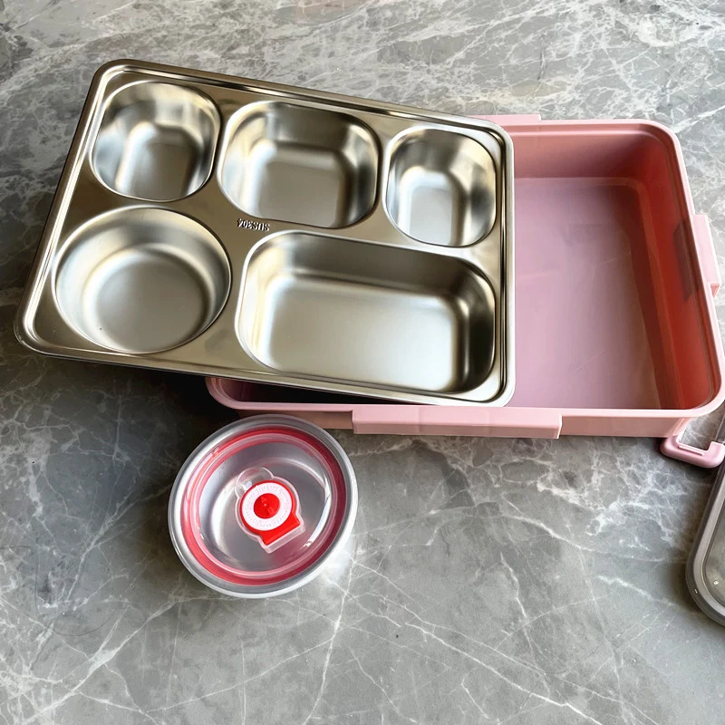 Mehrere Fächer Edelstahl Bento Box