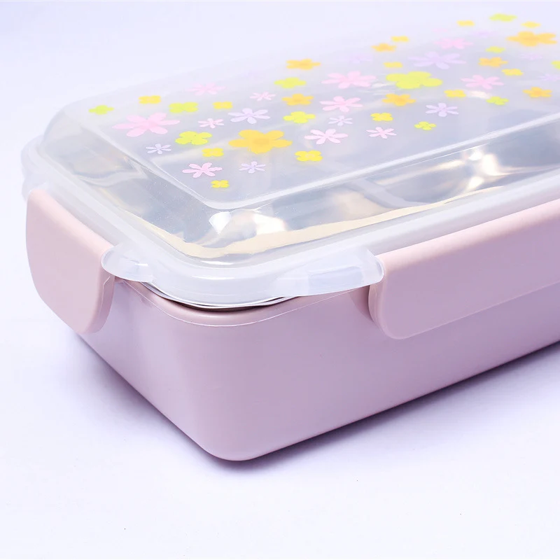 Blumenmuster BPA-freies Meal Prep Behälter Set