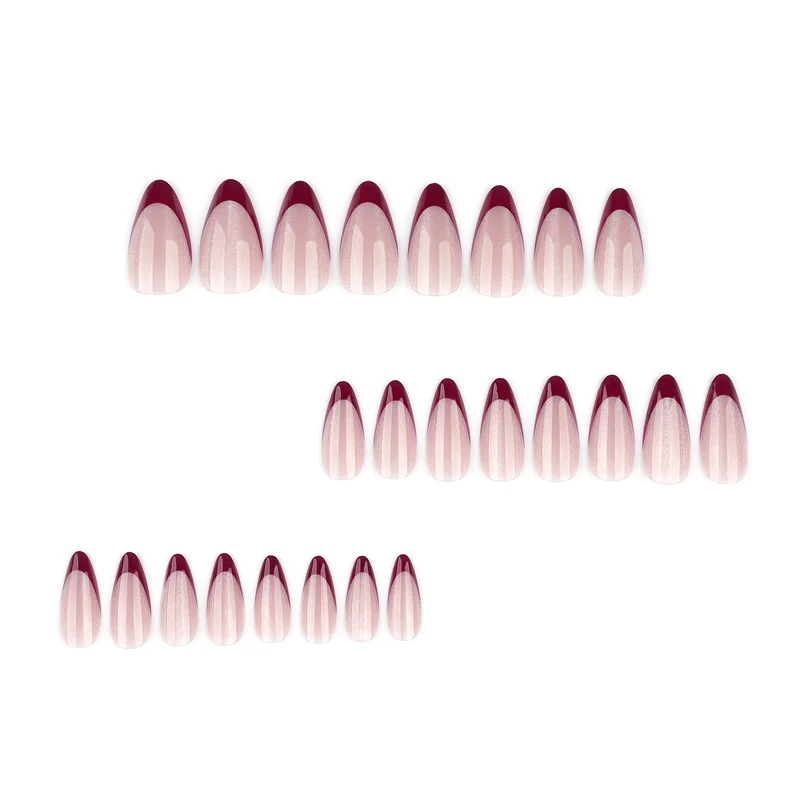 Künstliche Stiletto-Nägel mit glitzernden Spitzen Karnz