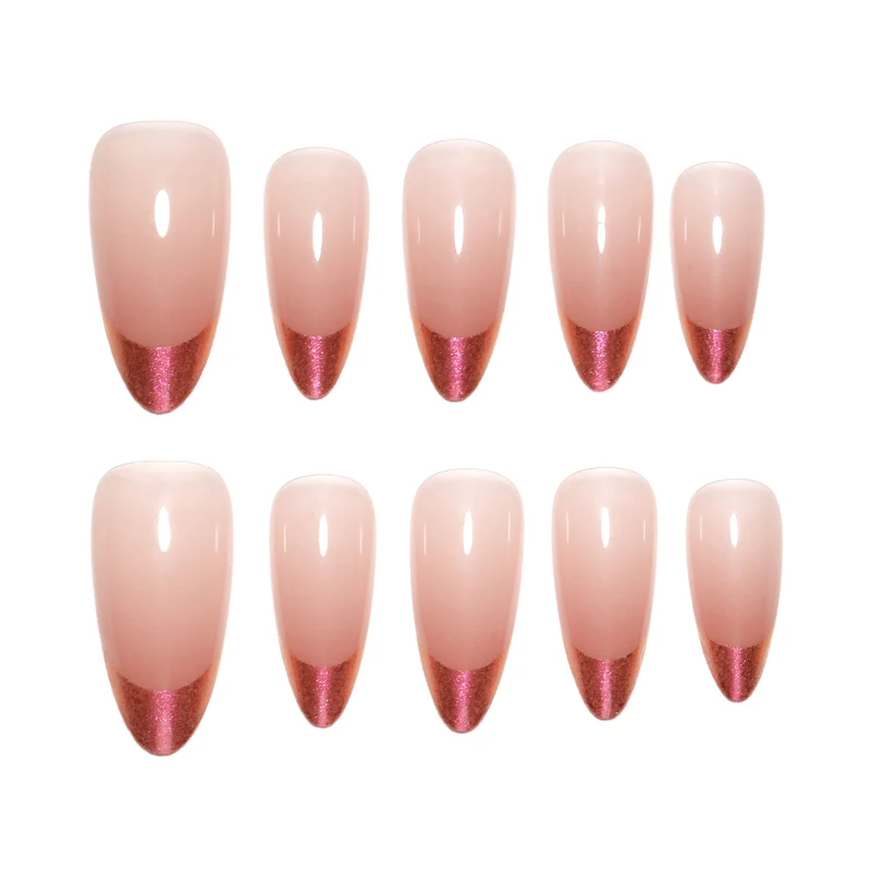 Künstliche Nagelverlängerungen mit elegantem Ombre-Design Karnz