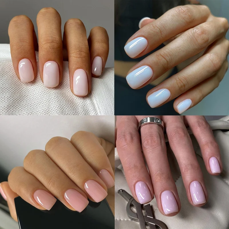 Kunstnagelset mit elegantem Glanz und natürlichem Finish Karnz