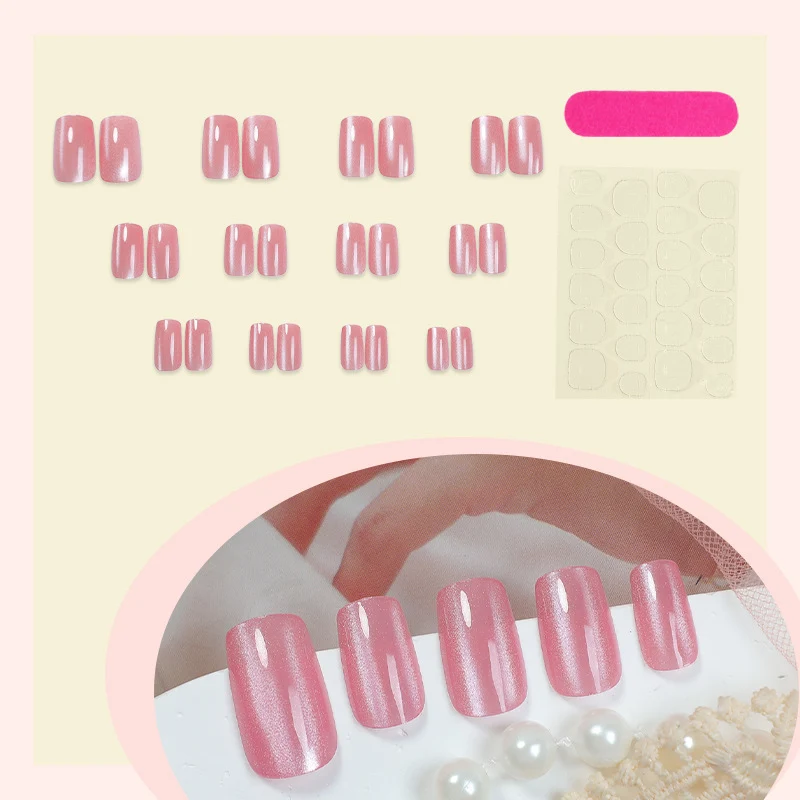Kunstnagelset mit elegantem Glanz und natürlich aussehendem Finish Karnz