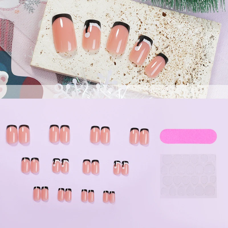 Kunstnagel-Kit mit elegantem French-Peeling-Effekt Karnz