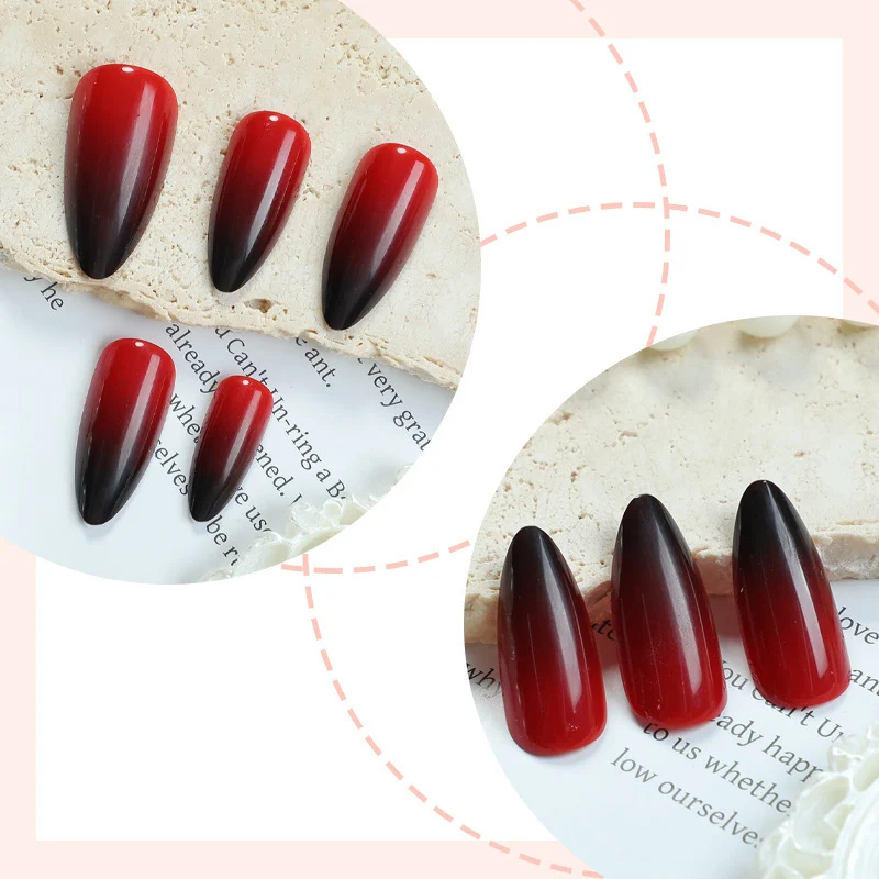 Künstliche Stiletto Kunstnägel mit Ombre-Effekt Karnz