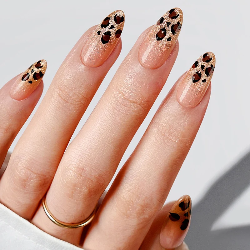 Kreatives Nagelkunst-Set mit Leopardenmuster Karnz