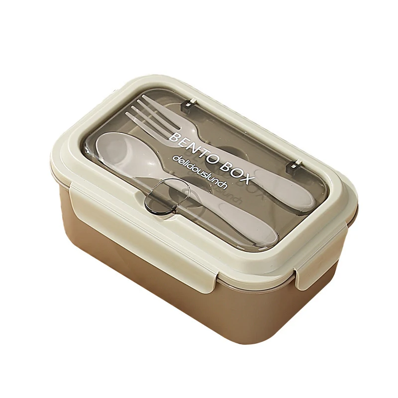 Multi-Compartment Bento Lunchbox mit integrierten Besteck