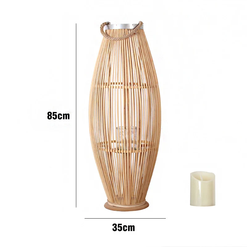 Elegante Rattan-Laterne Karnz