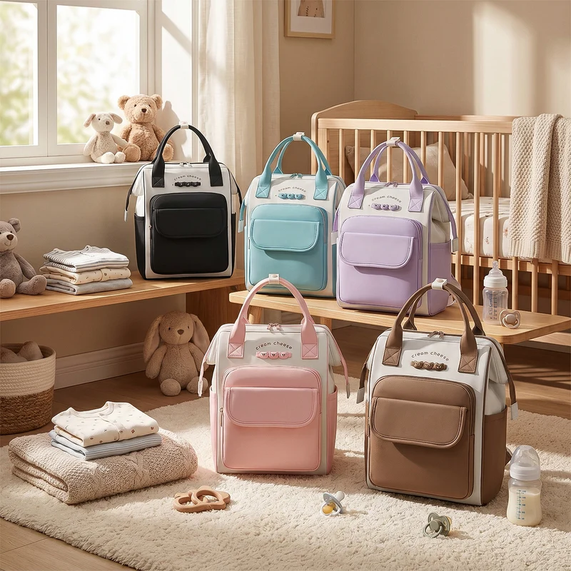 Stylischer Mehrfach-Taschen Rucksack Karnz