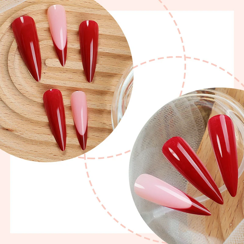 Kreatives Kunstnagelset mit elegantem Farbverlauf Karnz