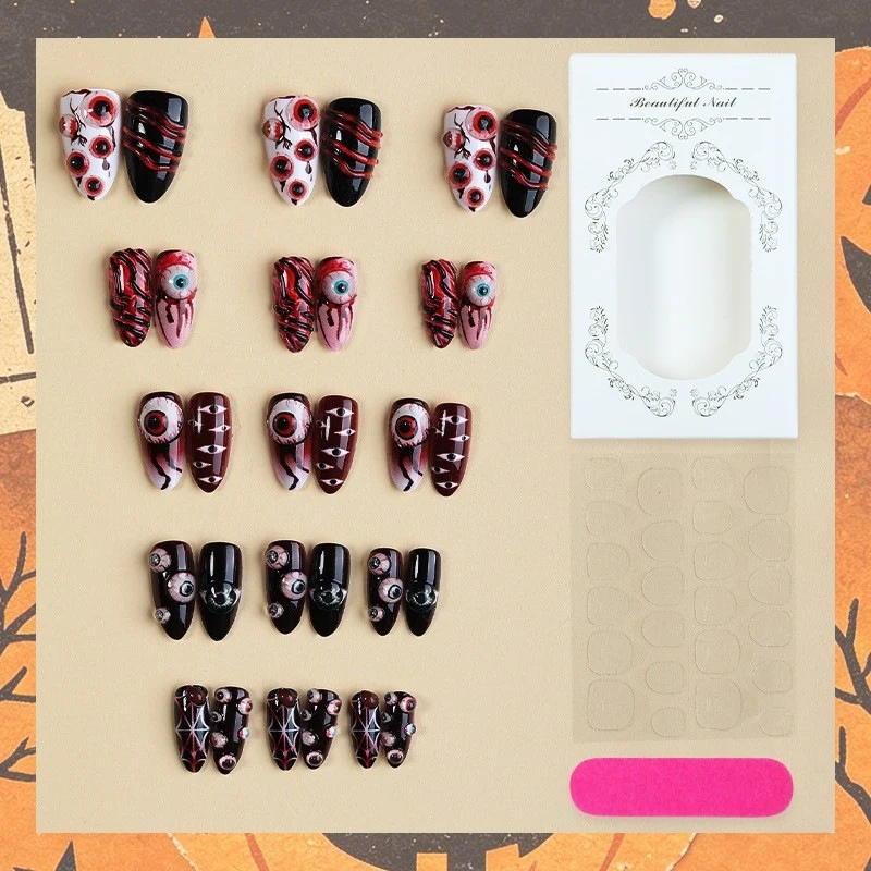 Kreatives Halloween Kunstnagelset Karnz