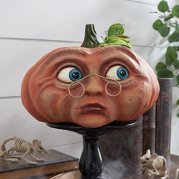 Lustige Halloween Kürbisfigur Karnz