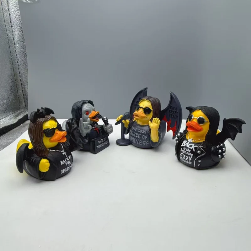 Lustige Gummiente mit Rocker-Design Karnz