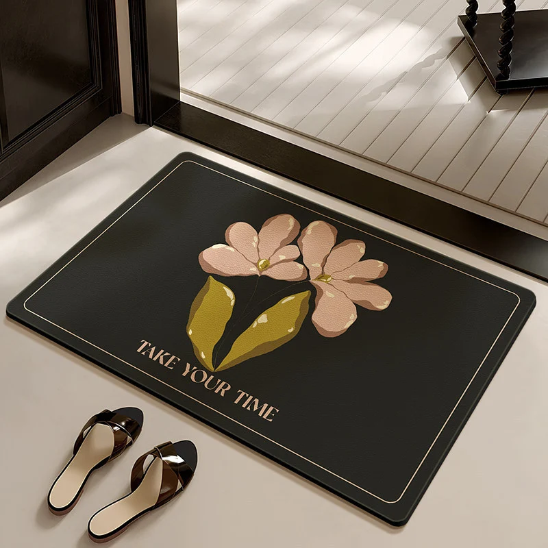Stylische Blumenmuster Badezimmermatte