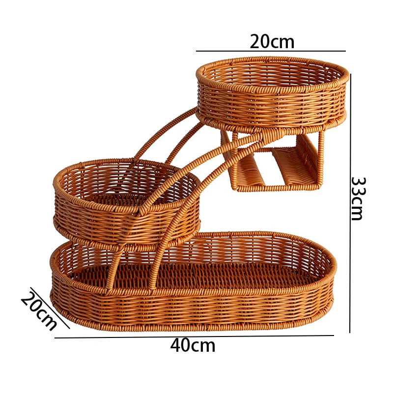 Multi-Tiered Weidenaufbewahrungsorganisator Karnz