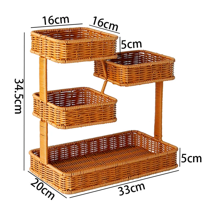 Multi-Tiered Weidenaufbewahrungsorganisator Karnz