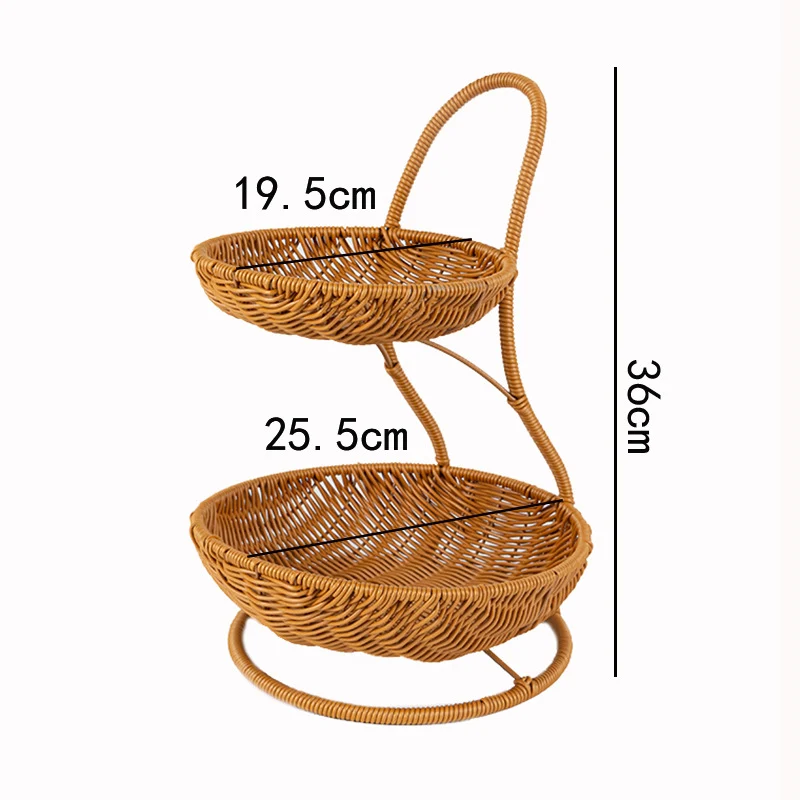 Multi-Ebenen Rattan Lagerung Karnz