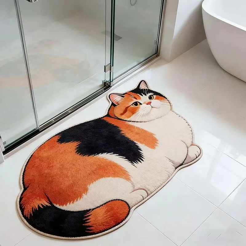 Plüsch Katzenförmige Badmatte
